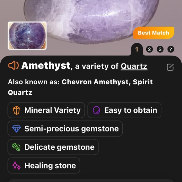 925 Sterling Silver Plated & Amethyst Stone/Crystal Round Disk Pendant EUC - Picture 4 of 13